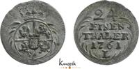 Sachsen-Albertinische Linie 1/24 Taler Friedrich August II. 1733-1763. -