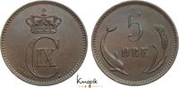 Dänemark Cu 5 Öre 1 Christian IX. 1863-1906. -