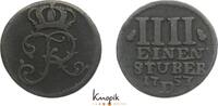 Brandenburg-Preußen Cu 1/4 Stüber 1 Friedrich II. 1740-1786. -