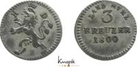 3 Kreuzer 1800 Hessen-Darmstadt Ludwig X. 1790-1806. sehr schön