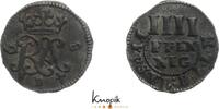 Braunschweig-Wolfenbüttel 4 Pfennig Rudolf August 1666-1685. -