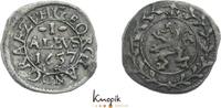 1 Albus 1657  IS Hessen-Darmstadt Georg II. 1626-1661. sehr schön