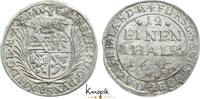 Sachsen-Gotha-Altenburg 1/12 Taler 1691 Friedrich I. 1675-1691. Schrötlingsfehler, fast vorzüglich
