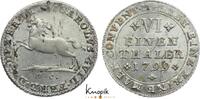 Braunschweig-Wolfenbüttel 1/6 Taler 1799 MC Karl Wilhelm Ferdinand 1780-1806. kl. Schrötlingsfehler, vorzüglich+