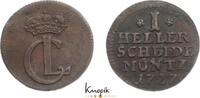 Hessen-Kassel Cu 1 Heller 1727 Karl 1670-1730. sehr schön +