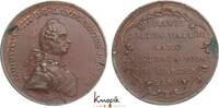 Hessen-Darmstadt Bronzemedaille Ludwig VIII. 1739-1768. Schrötlingsfehler, kl. Fleck, vorzüglich