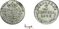 Sachsen-Meiningen 3 Kreuzer Bernhard Erich Freund 1803-1866. -