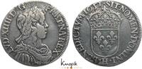 Frankreich 1/2 Écu à la mèche longue 165 Ludwig XIV. 1643-1715. -
