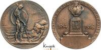 Erster Weltkrieg Bronzierte Zinkmedaille 1916 sehr schön-vorzüglich