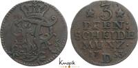 Brandenburg-Preußen Cu 3 Pfennig Friedrich II. 1740-1786. -
