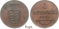 Sachsen-Coburg-Saalfeld Cu 3 Pfennig Ernst 1806-1826. -