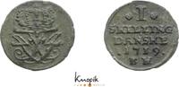 Dänemark 1 Skilling Friedrich IV. 1699-1730. -
