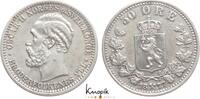 Norwegen 50 Öre 1 Oskar II. 1872-1905. -