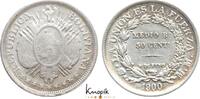 Bolivien (Vizekönigreich Peru) 50 Centavos Republik. -
