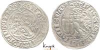 Sachsen-Kurfürstentum seit 1423 Schwertgroschen 1457 Kurfürst Friedrich II., der Sanftmütige von Sachsen 1428-1464. Doppelschlag, sehr schön-vorz...