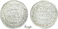 Sachsen-Albertinische Linie 1/12 Taler Johann Georg IV. 1691-1694. -