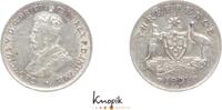 Australien Threepence George V. 1910-1936. -