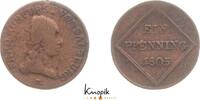 Salzburg, Erzbistum 1 Pfennig Erzherzog Ferdinand 1803-1806. -