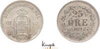 25 Öre 1 1877  EB Schweden Oskar II. 1872-1907. vorzüglich