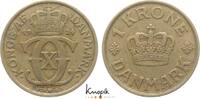 Dänemark 1 Krone Christian X. 1912-1947. -