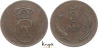 Dänemark 5 Öre 1 Christian IX. 1863-1906. -