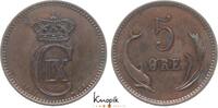 Dänemark 5 Öre 1 Christian IX. 1863-1906. -