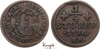 Jülich-Berg 1/4 Stüber 1 Karl Theodor 1742-1799. -