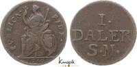 Schweden Cu 1 Daler Karl XII. 1697-1718. -