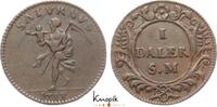 Schweden Cu 1 Daler Karl XII. 1697-1718. -