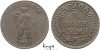 Schweden Cu 1 Daler Karl XII. 1697-1718. -