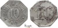 Brieg 10 Pfennig  etwas Rost, sehr schön