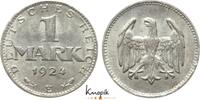 Weimarer Republik 1 Mark Kursmünzen 1918-1933. -