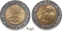 San Marino 500 Lire 1997 Republik. leicht angelaufen, prägefrisch 40,00 EUR  zzgl. 4,00 EUR Versand
