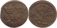 Schweden 1/6 Öre Karl XI. 1660-1697.