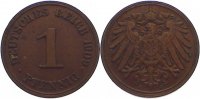 Kleinmünzen 1 Pfennig 1909 J sehr schön