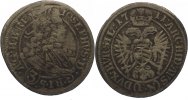 Schlesien-Der oberste Lehnsherr 3 Kreuzer Joseph I. 1705-1711.