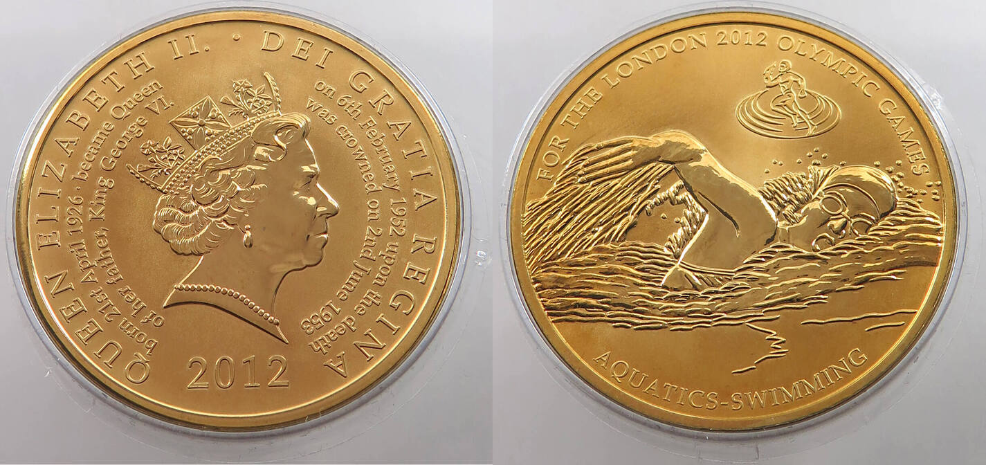 GREAT BRITAIN MEDAL LONDON OLYMPIC GAMES 2012 UNC | MA-Shops