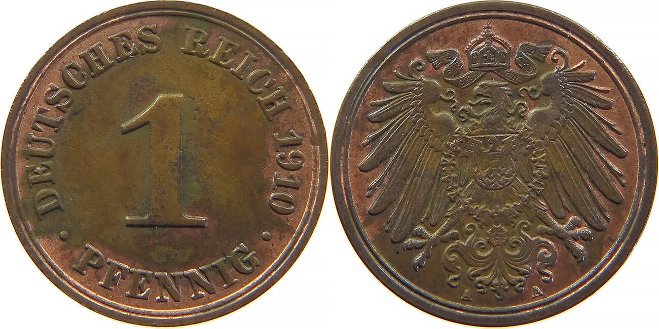 KAISERREICH PFENNIG 1910 A SS+ | MA-Shops