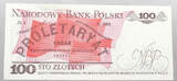 POLAND 100 ZLOTYCH 1988 VZ