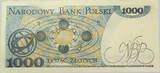 POLAND 1000 ZLOTYCH 1982 SS+