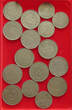COLLECTION LOT JORDAN 50 100 FILS 16PC 168G DIV.