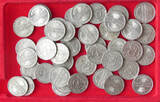 WEIMARER REPUBLIK COLLECTION LOT 50 PFENNIG COLLECTION LOT GERMANY WEIMAR 50 PFENNIG 45PC 75G DIV.