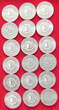 COLLECTION LOT 50 FILLER COLLECTION LOT HUNGARY 50 FILLER ALL DIFFERENT DATES TOP 18PC 28G DIV.