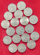 COLLECTION LOT 50 FILLER COLLECTION LOT HUNGARY 50 FILLER ALL DIFFERENT DATES TOP 19PC 24G DIV.