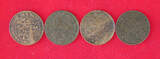 COLLECTION LOT NETHERLANDS 2 1/ CENTS 4PC 17G DIV.