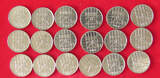 COLLECTION LOT 25 CENTS COLLECTION LOT NETHERLANDS 25 CENTS ALL DIFFERENT DATES 18PC 55G DIV.