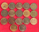 COLLECTION LOT 5 CENTS COLLECTION LOT NETHERLANDS 5 CENTS ALL DIFFERENT DATES 17PC 61G DIV.