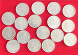 COLLECTION LOT 1 ZLOTY COLLECTION LOT POLAND 1 ZLOTY ALL DIFFERENT DATES 17PC 36G DIV.