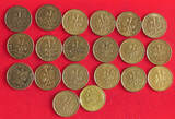 COLLECTION LOT 5 GROSZY COLLECTION LOT POLAND 5 GROSZY ALL DIFFERENT DATES 20PC 52G DIV.
