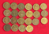 COLLECTION LOT 5 GROSZY COLLECTION LOT POLAND 5 GROSZY ALL DIFFERENT DATES 22PC 48G DIV.